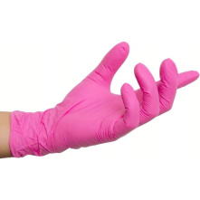 Igoli Fuksja M 100szt - różowe rękawice jednorazowe nitrylowe - 3