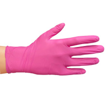 Igoli Fuksja M 100szt - różowe rękawice jednorazowe nitrylowe - 2