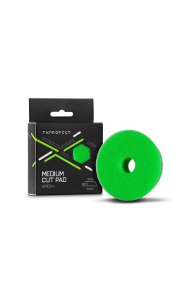 FX Protect Medium Cut Pad Green 75mm - otwarto-komórkowy pad średnio tnący - 1